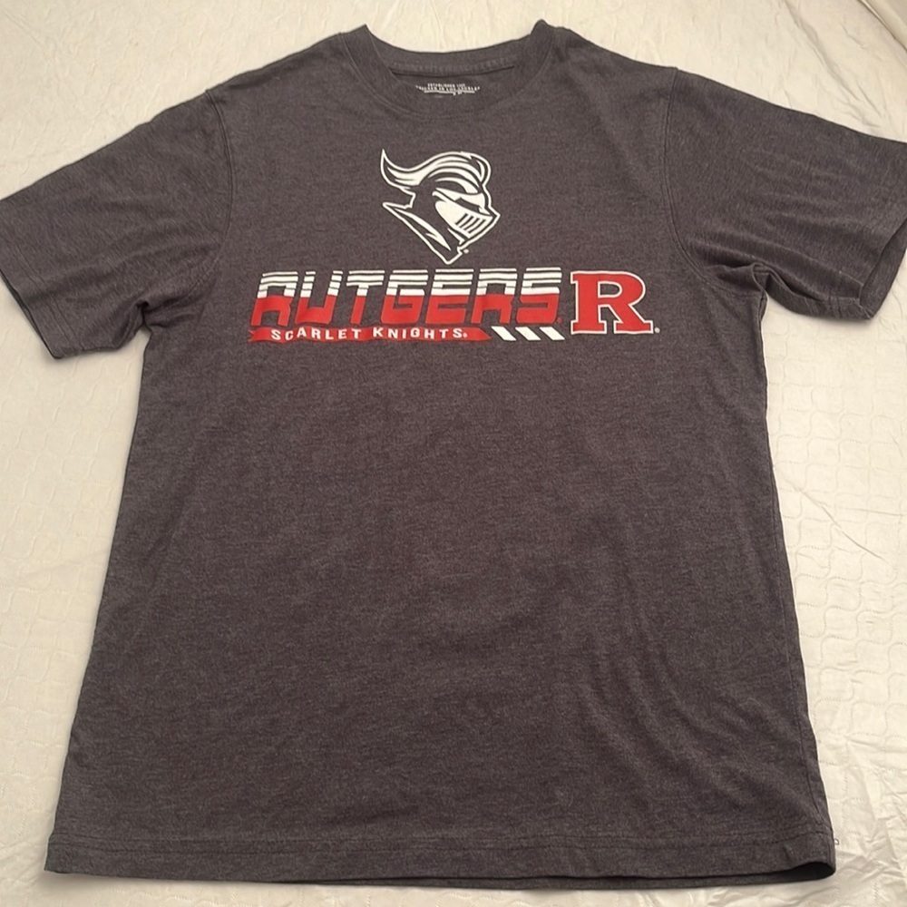 Rutgers University gray logo short sleeve t-shirt